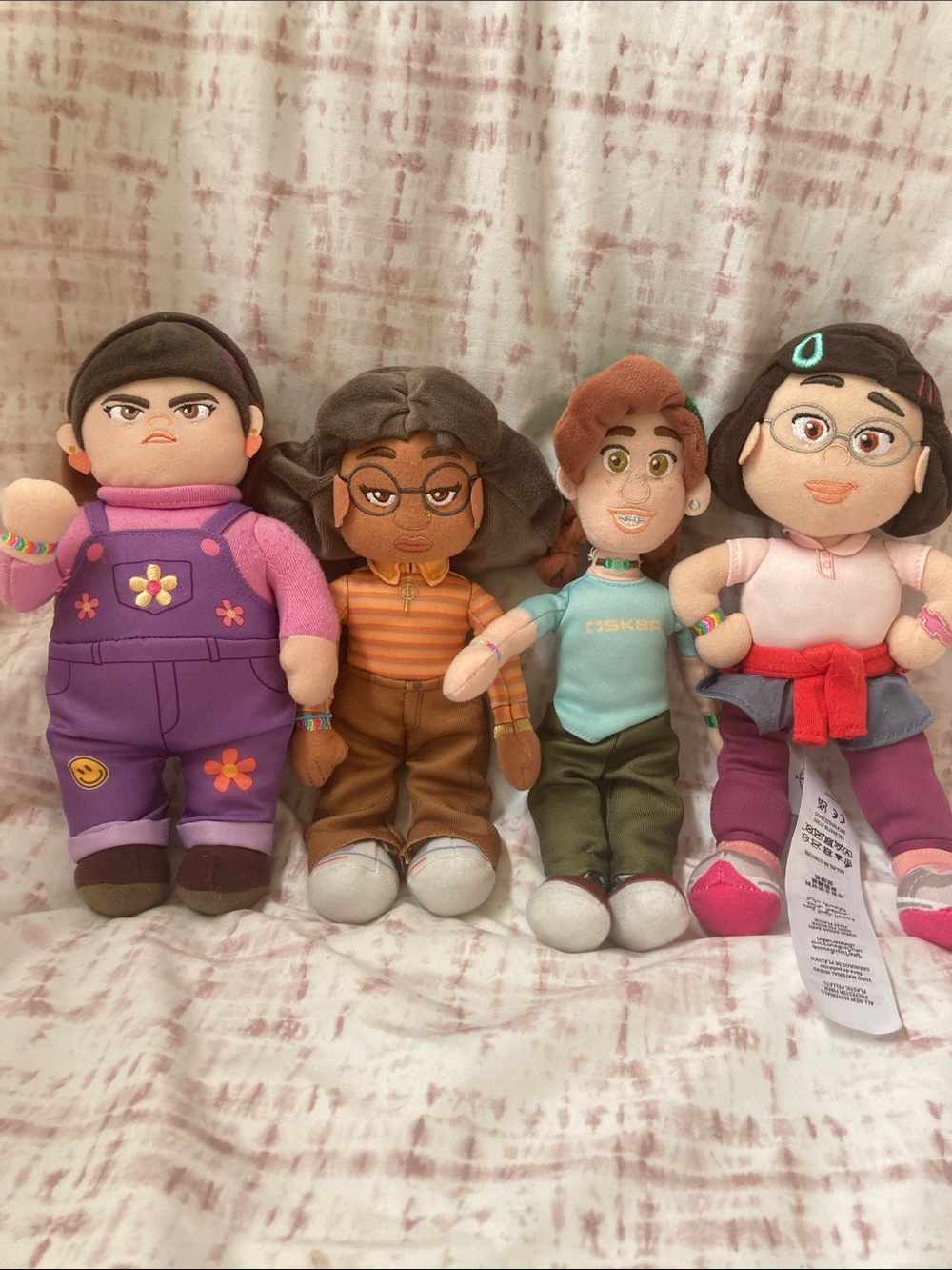 Disney Pixar Turning Red Plush Doll Set Mei Miriam Abby Priya Collection 8"